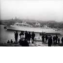 Repro av KUNGSHOLMS första ankomst till Göteborg 1966