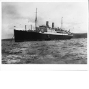 Fartyget GRIPSHOLM 1925 på redden utanför Tangier